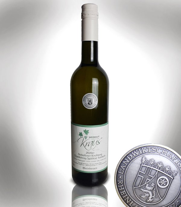 Chardonnay Spätlese Feinherb 2020 - Silberne Kammerpreismünze